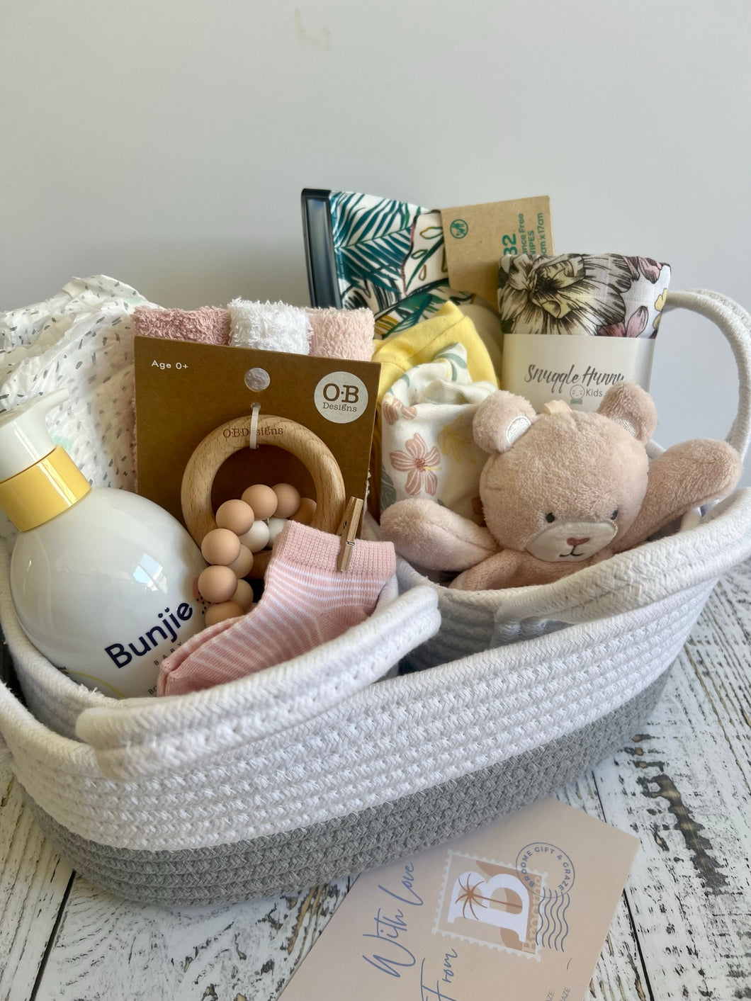 New Beginnings Baby Girl Gift - Stork Baby Gift Baskets –  StorkBabyGiftBaskets.com